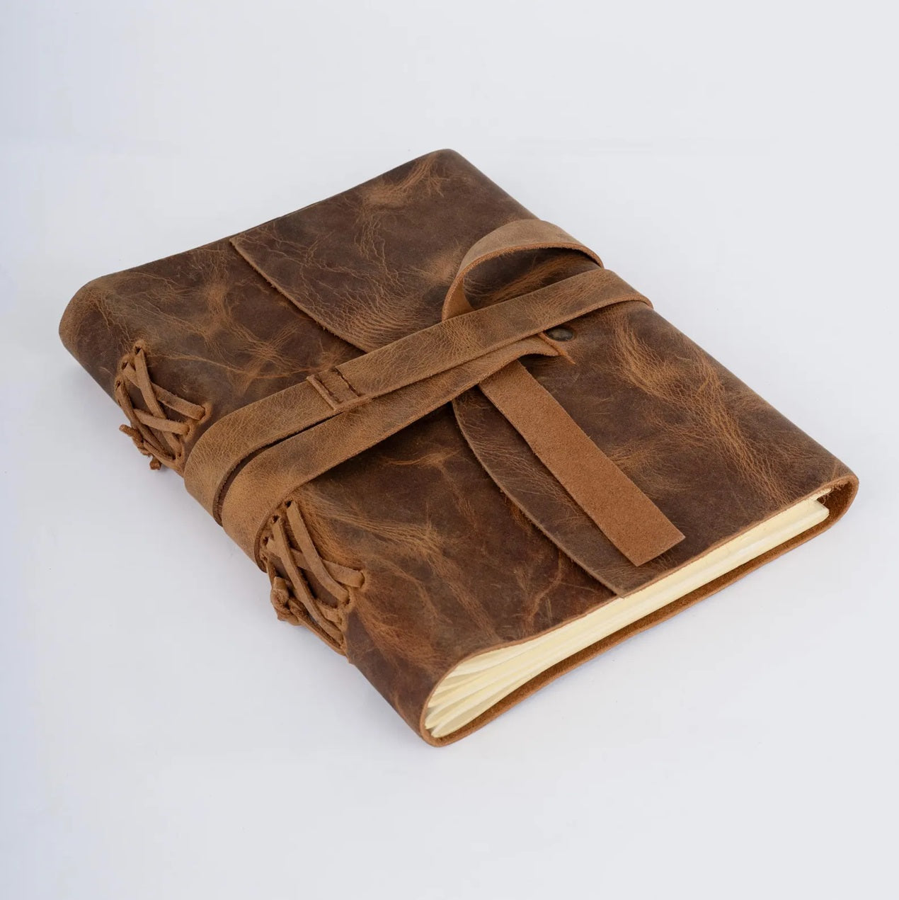 Tan Brown Leather Laptop Bag with Leather Journal and Dufffle Bag Gift Set - Leather Travel Set