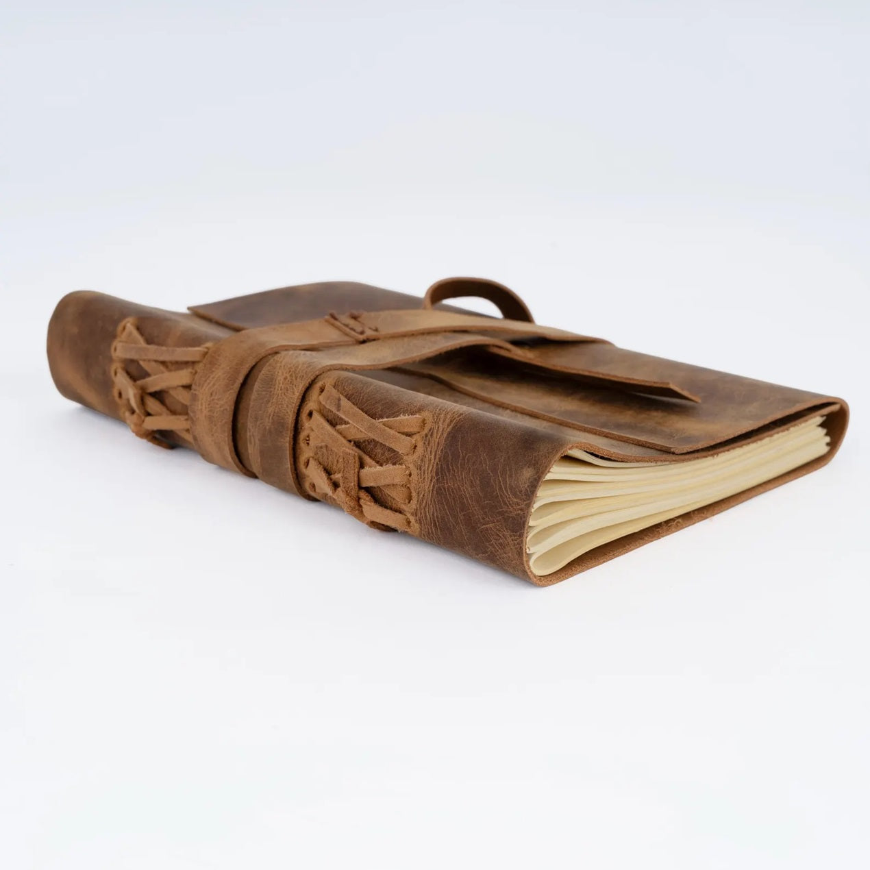 Crazy Horse Full grain Leather Journal Handmade Notebook A5