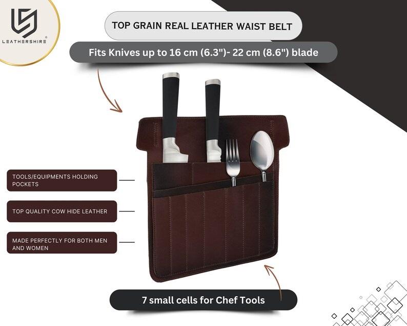 The Maryland Leather Chef utility belt,Knife bag