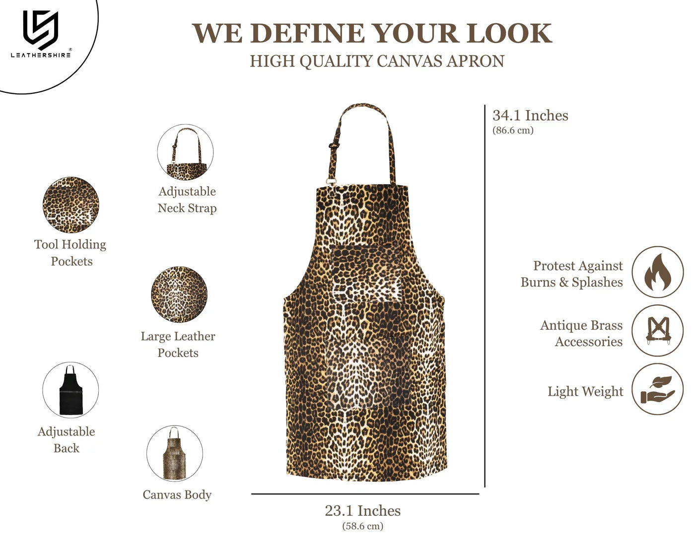 The Tyne & Wear Canvas Washable Apron