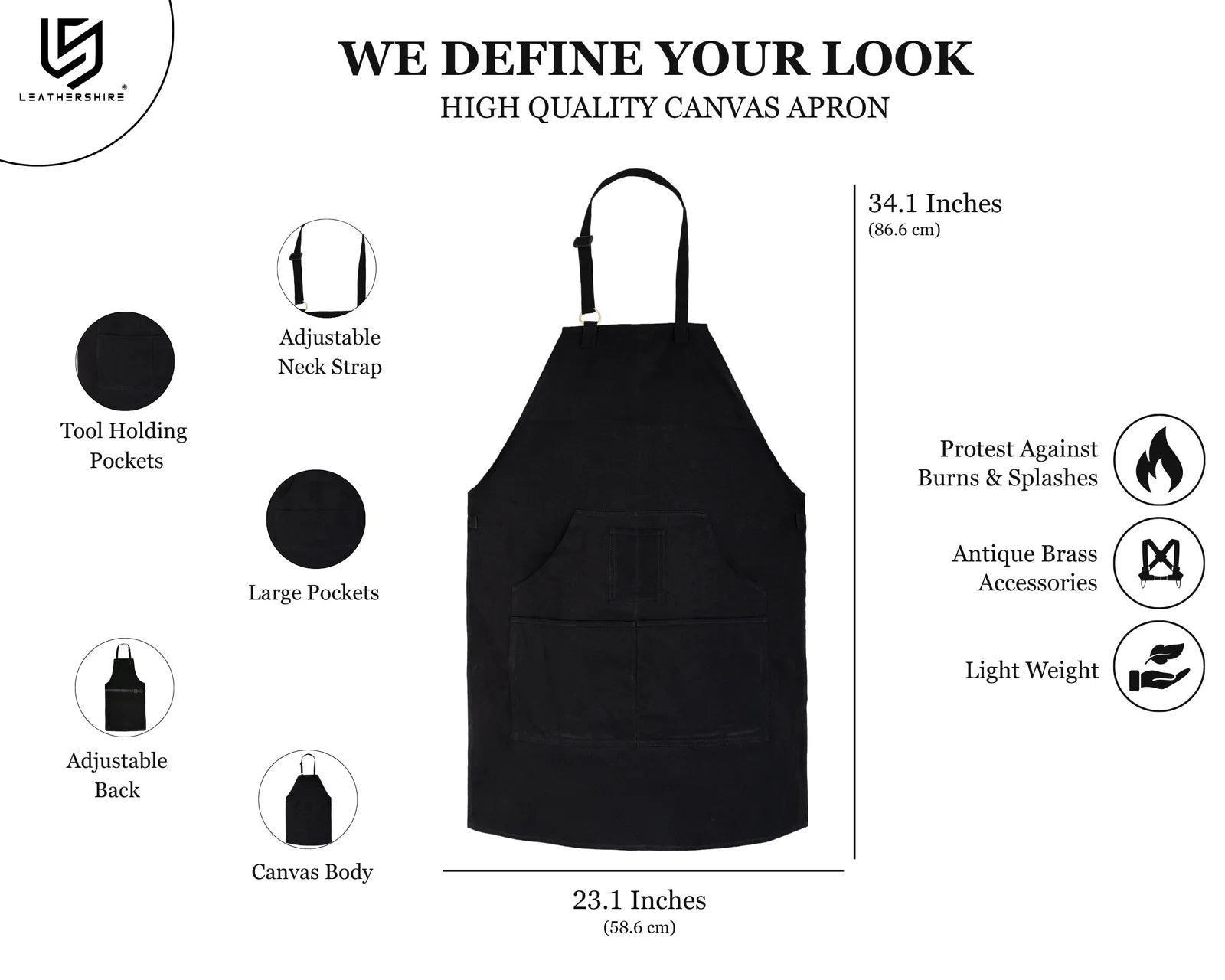 The Cheshire Canvas Washable Apron