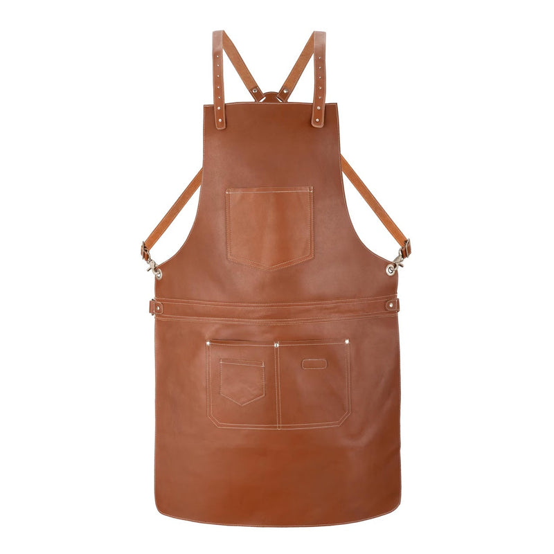 The Arizona Tan Brown Full Grain Leather Crossbody Apron
