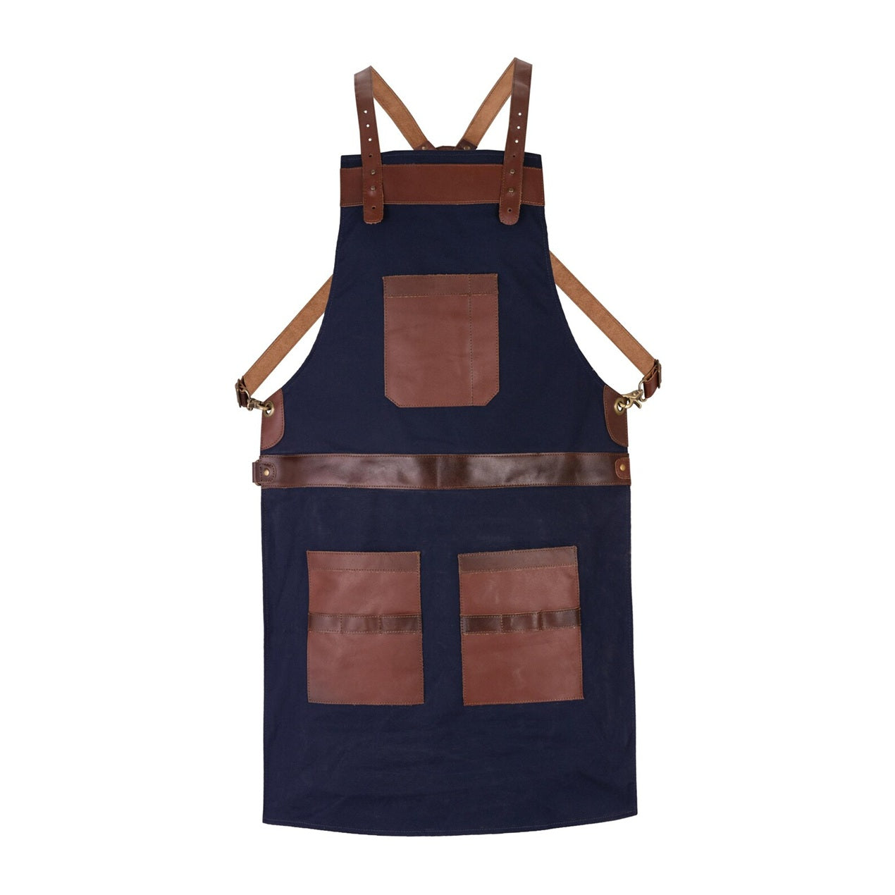 The Michigan Canvas Full Grain Handmade Leather Apron