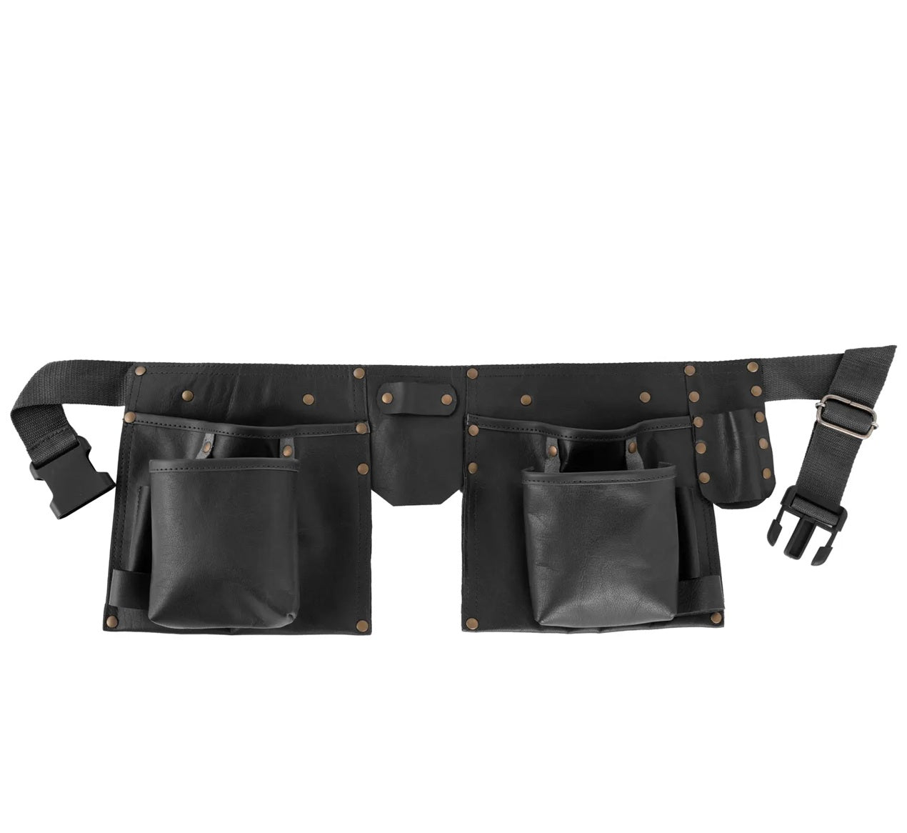 The Dorset Black Full Grain Leather Tool Belt Wrench Holder Mechanics Tool Belt