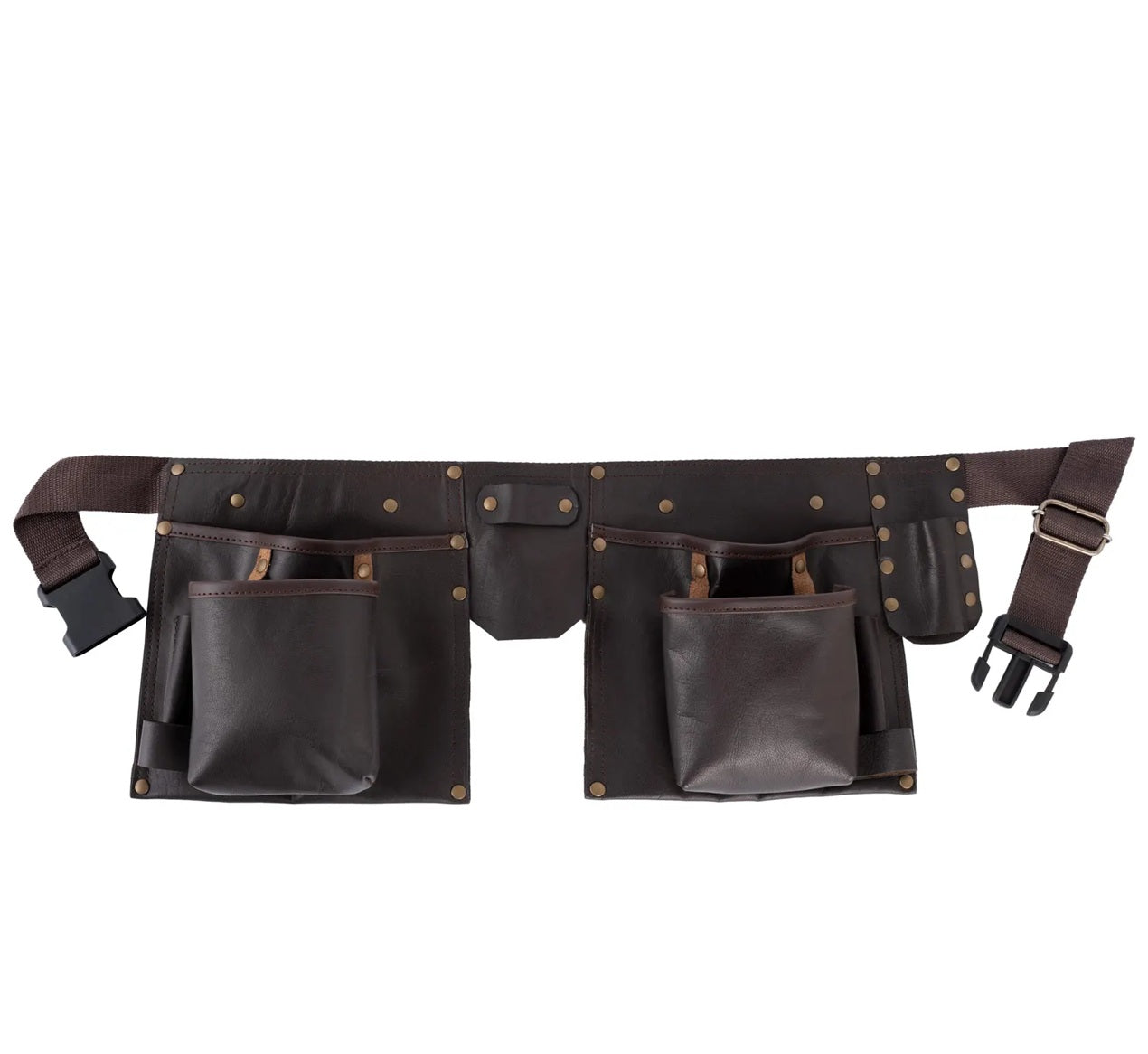 The Dorset Brown Full Grain Leather Tool Belt Wrench Holder Mechanics Tool Belt