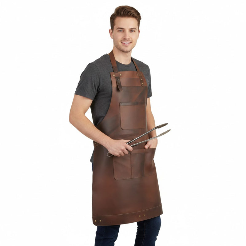 The South Carolina Full Grain Leather Apron