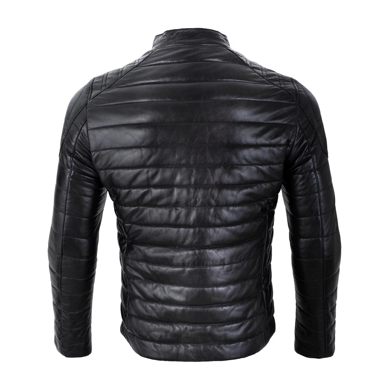 Premium Warm & Stylish Luxury Puffer Sheep Skin Leather Jacket