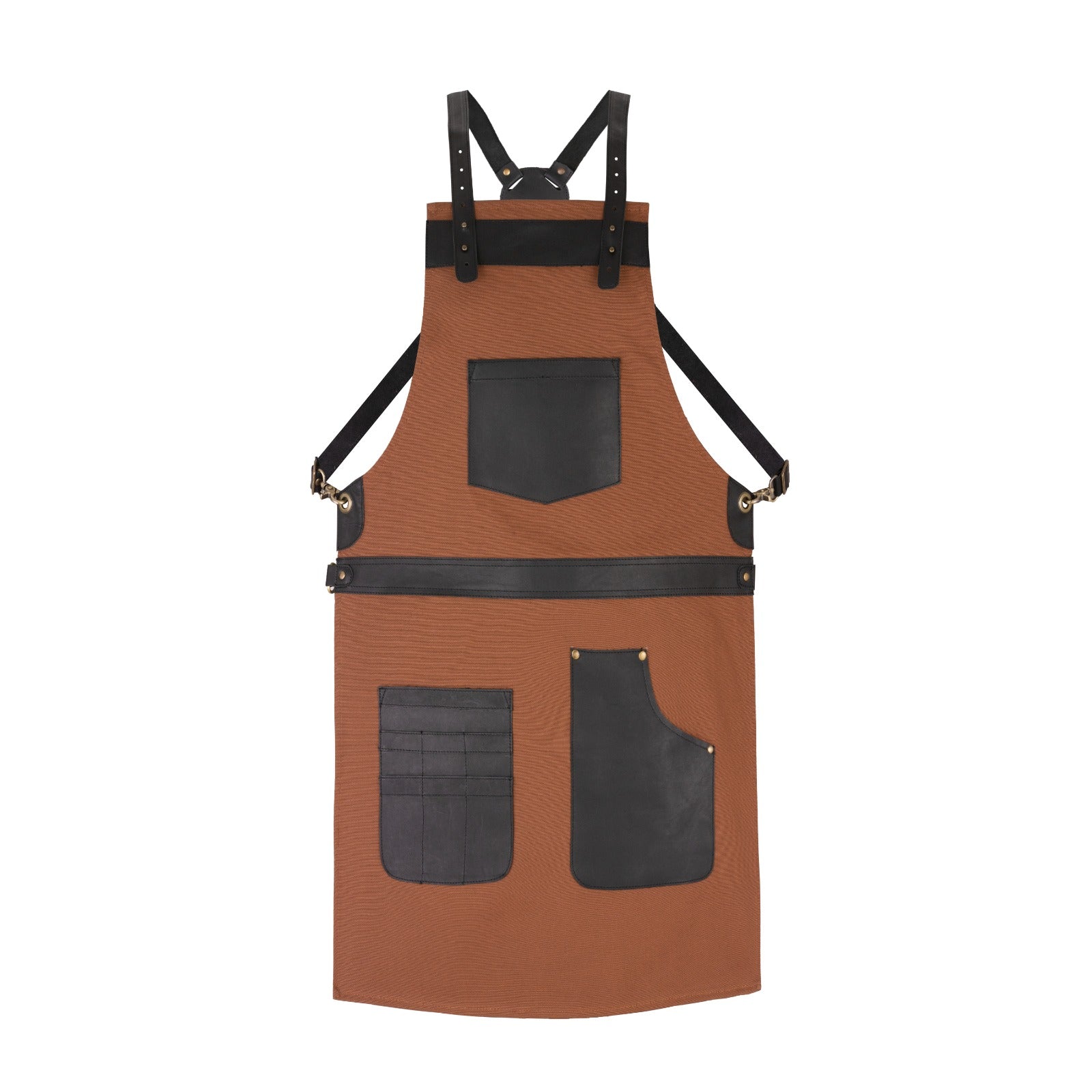 The Tennessee Brown Canvas Crossbody Cook Apron
