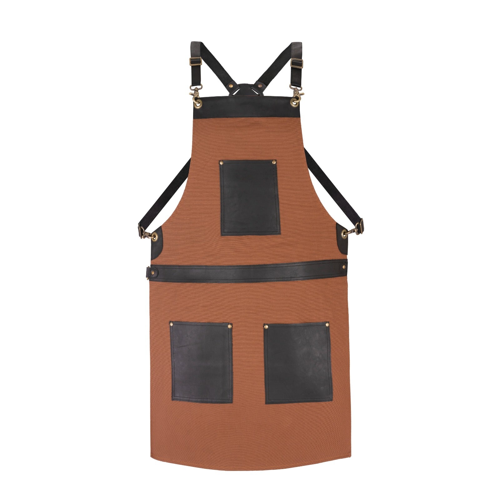 The Washington Brown Canvas Crossbody Cooking Apron