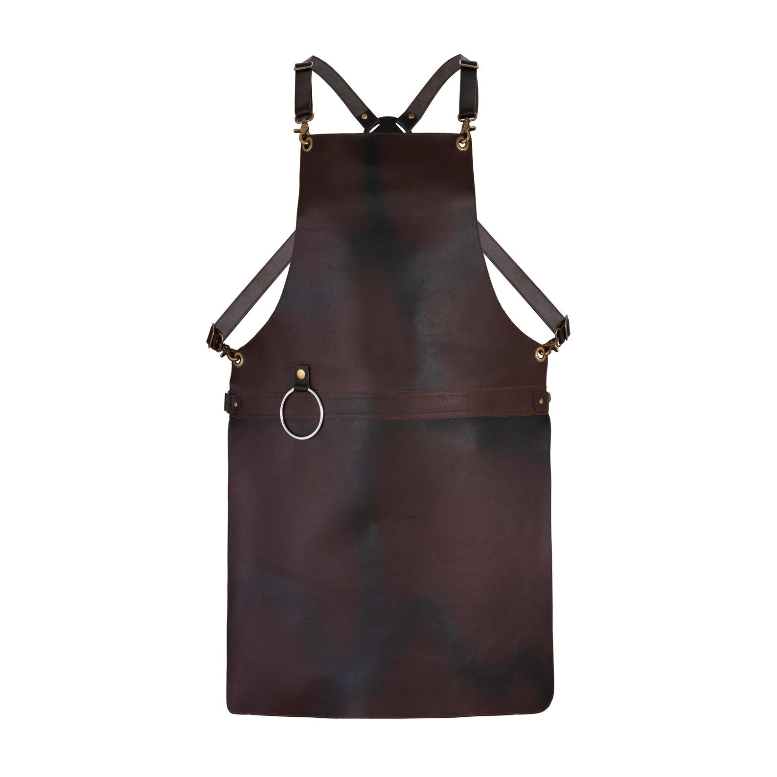 The New Hampshire Full Grain Leather Without Pockets Apron