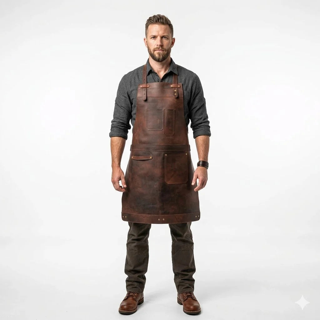 The Louisiana Full Grain Leather Apron