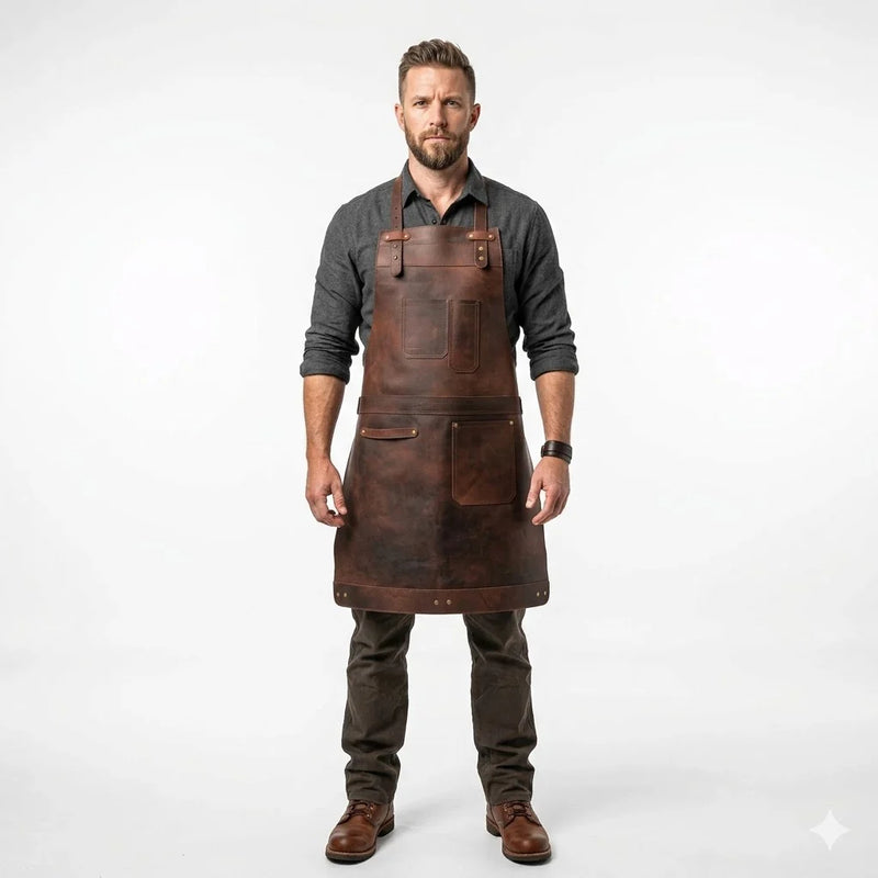 The Louisiana Full Grain Leather Apron