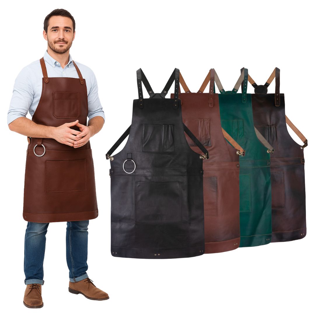 The Riding of Yorkshire Full Grain Leather Crossbody Apron - Free Customized Branding