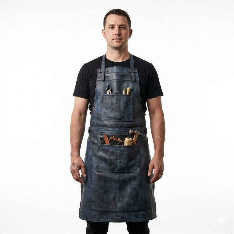 The Massachusetts Full Grain Leather Apron