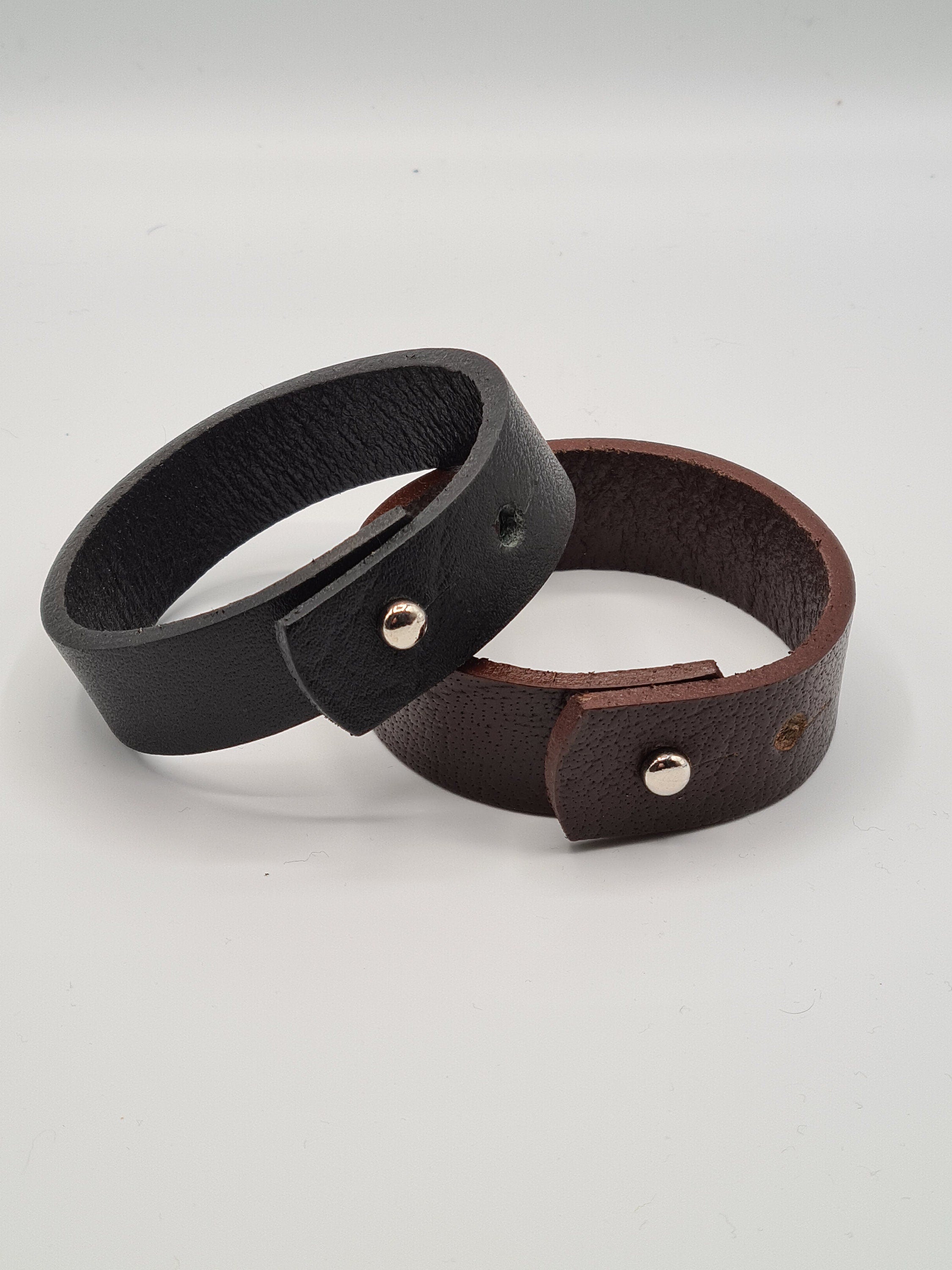 The Georgia Full Grain Leather Wristband