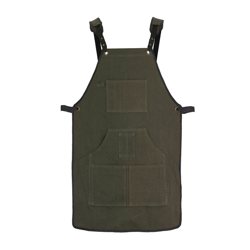 The South Carolina Olive Green Canvas Apron