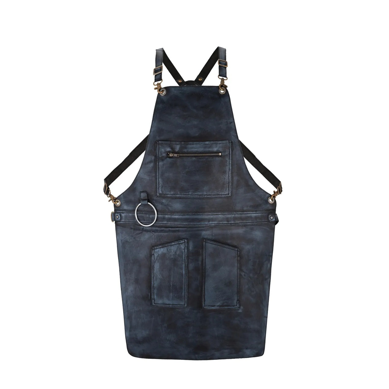 The New Mexico Full Grain Leather Apron with Zip
