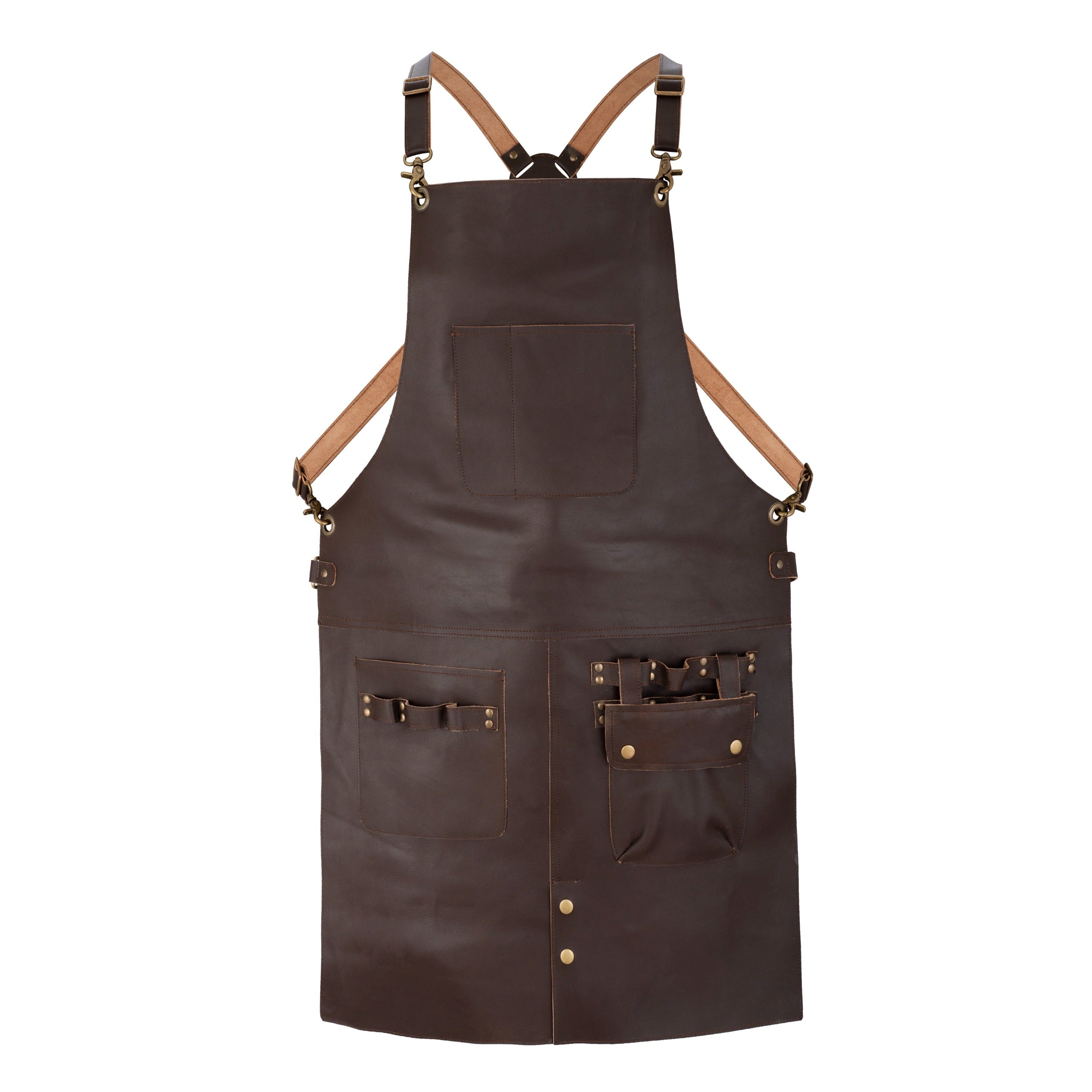 The Michigan Full Grain Leather Crossback Working Apron – UNITED