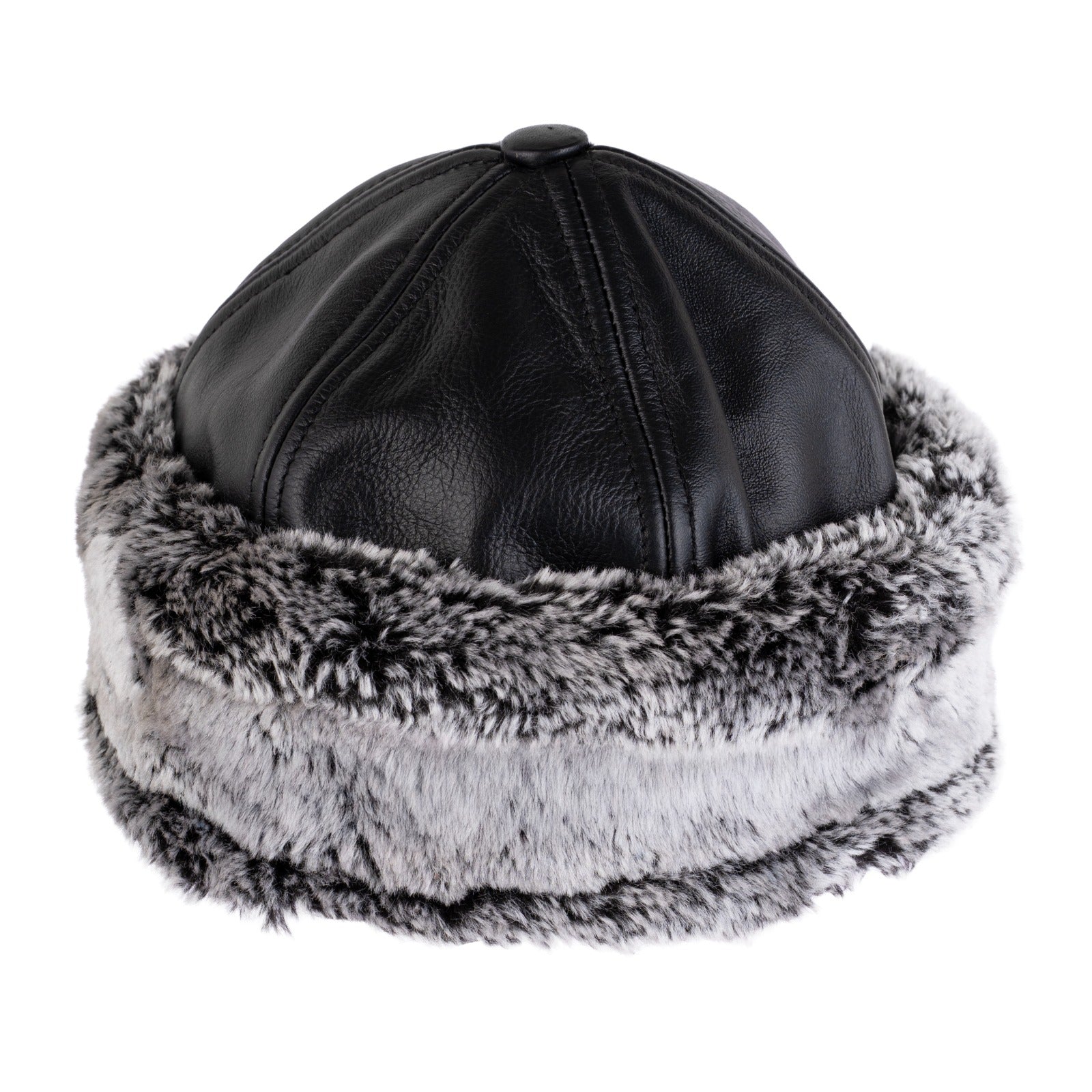The Cornwall Black Unisex Shearling Goatskin Fur Hat