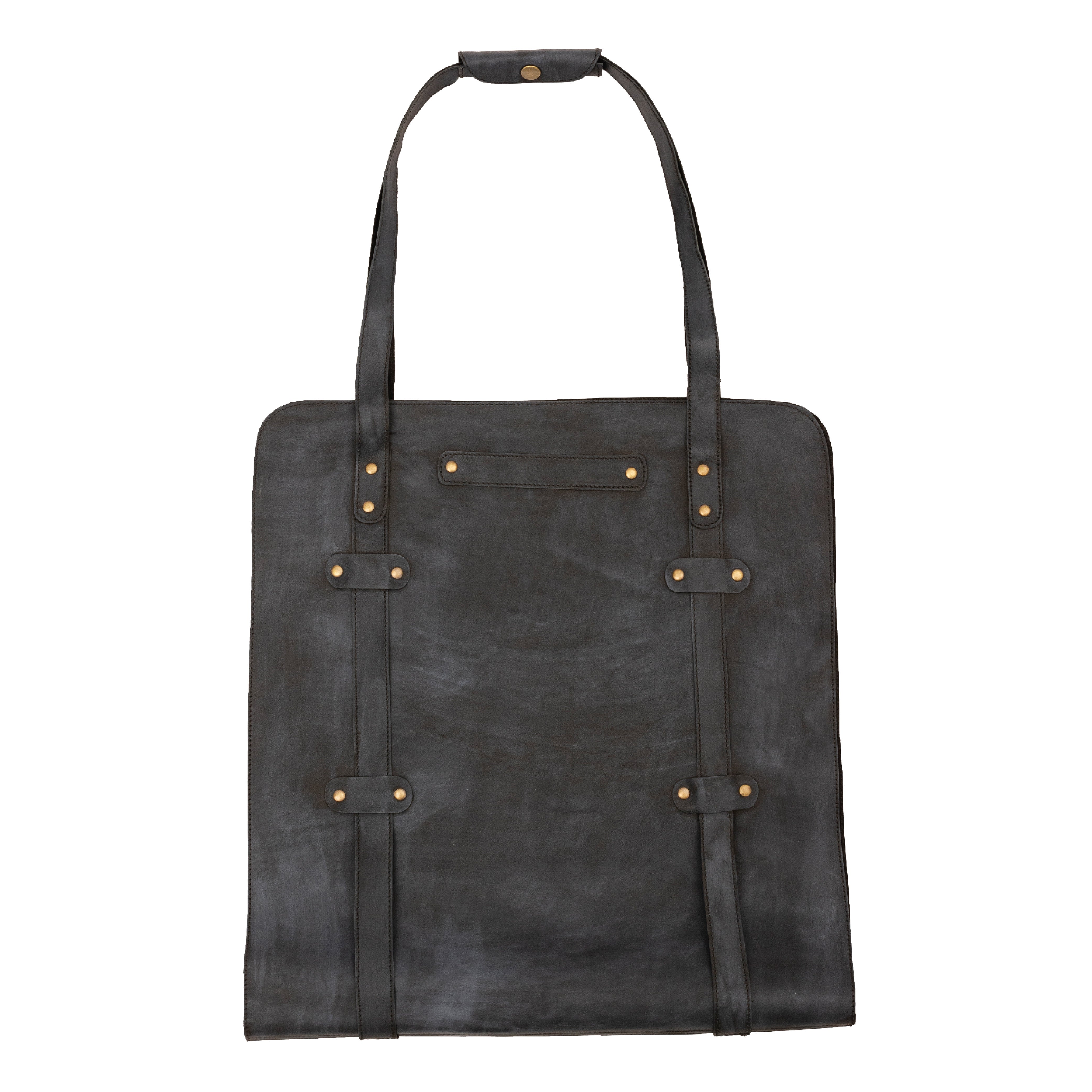 The Isle of Weight Blue Waxy Leather Firewood Carrier