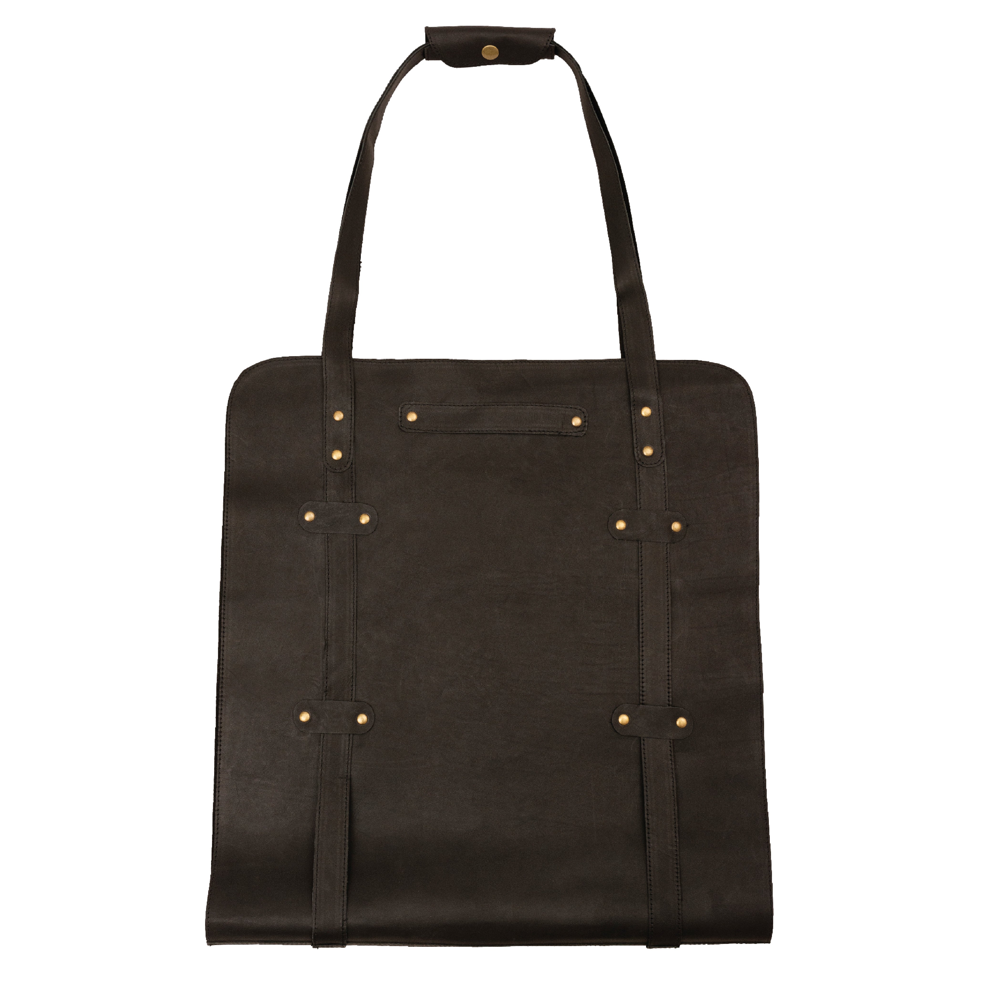 The Isle of Weight Black Leather Firewood Carrier