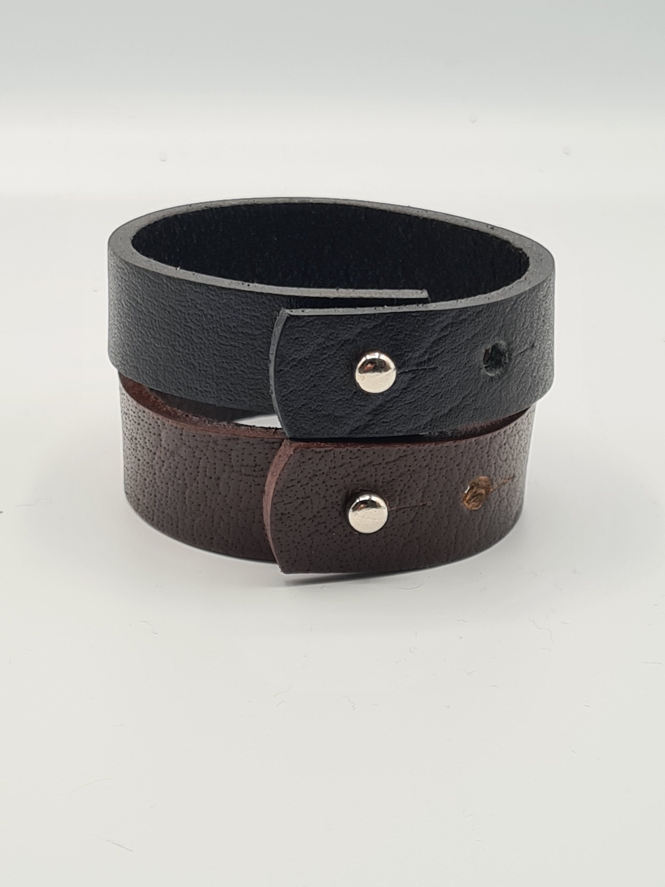 The Georgia Full Grain Leather Wristband